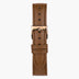 ST14PORGVEBR & 腕時計 茶色 ベルト ヴィーガンレザー ローズゴールド 14mm
