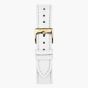 ST18POGOLEWH & 腕時計 ホワイト ベルト レザー ゴールド 18mm