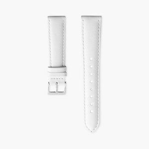 ST18POSILEWH & 腕時計 ホワイト ベルト レザー シルバー 18mm